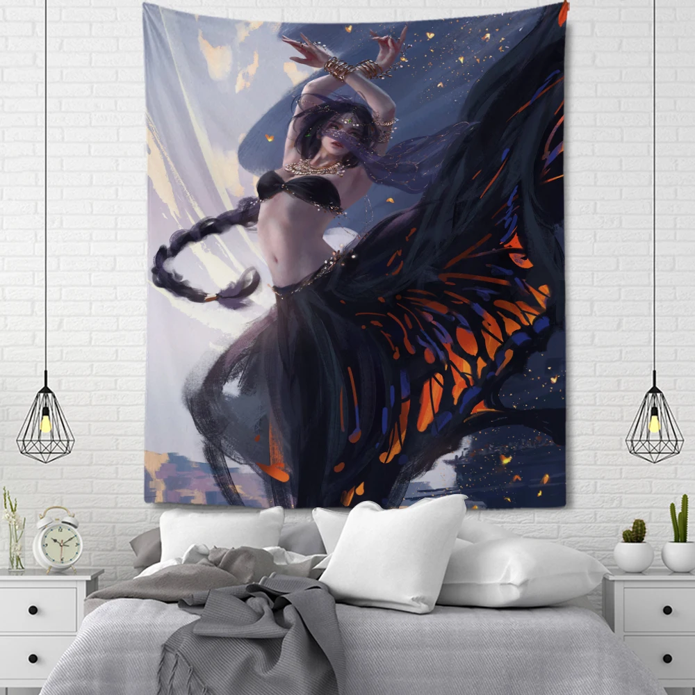 Anime Tapestry Room Decoration Home Ghost Knife Character Hanging Wall Living |