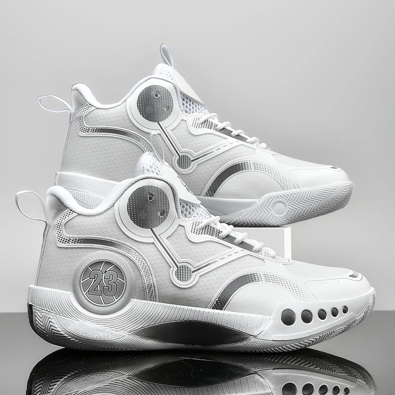 2023 basketball shoes men's shock-absorbing rebound sneakers professional actual combat ball boots