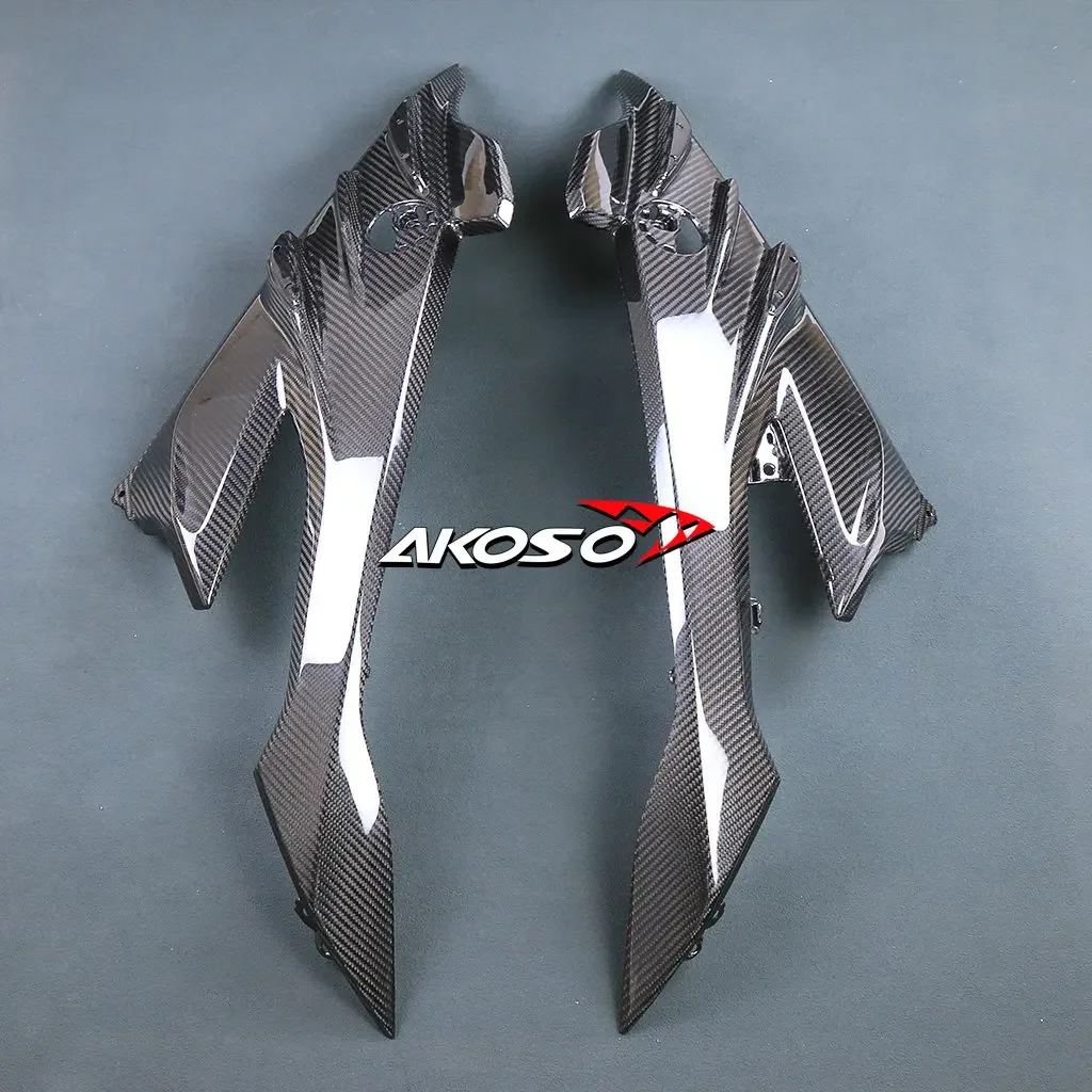 100% 3K полностью углеродное волокно детали кузова мотоцикла комплект боковых