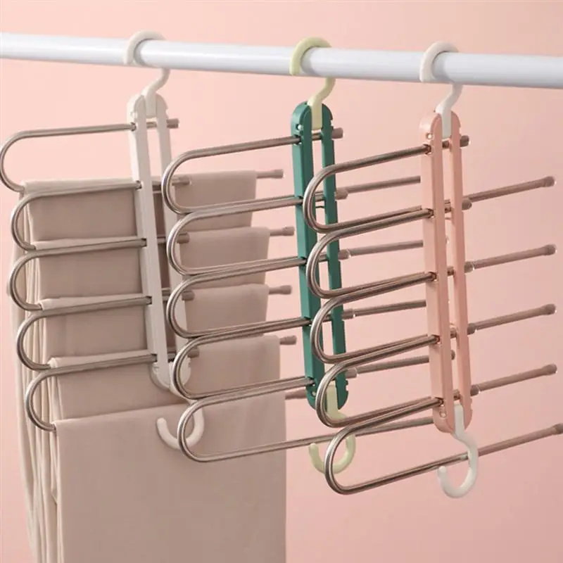 

1Pc Multi-layer Hanger Pants Rack Scarf Rack Wardrobe Multifunctional Hanger