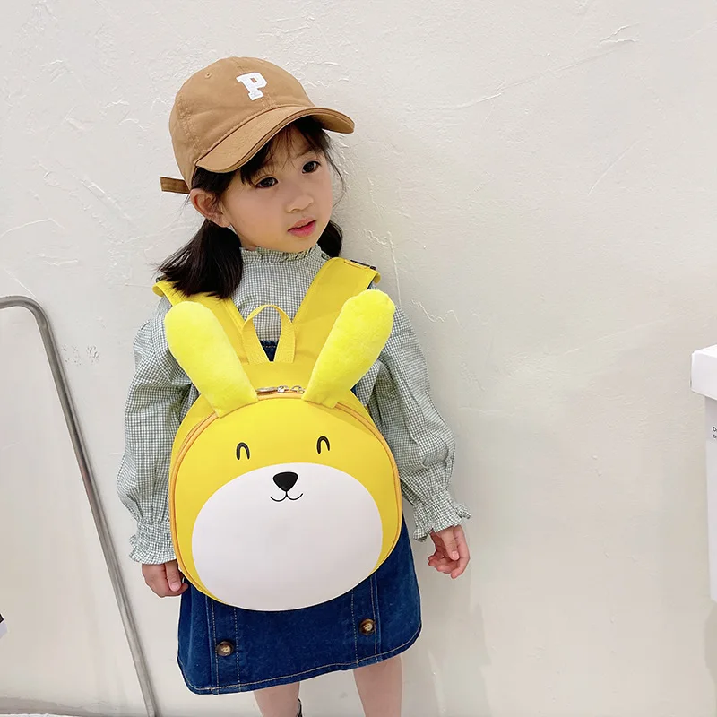 New Fashion Children's Hard Shell Schoolbag Cartoon Lovely Rabbit Kindergarten Backpack for Boys and Girls Children Gifts