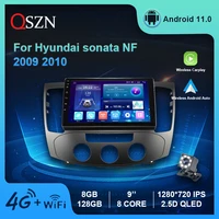 9 dsp android 11 car radio for hyundai sonata nf 2008 2010 video gps ips multimedia player wireless carplay auto 8128g stereo