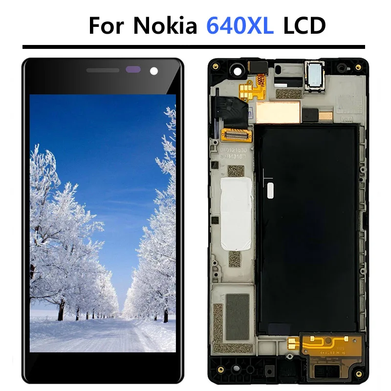 ЖК-дисплей 5 7 дюйма для Nokia Lumia 640 XL сменный сенсорный экран с дигитайзером в сборе