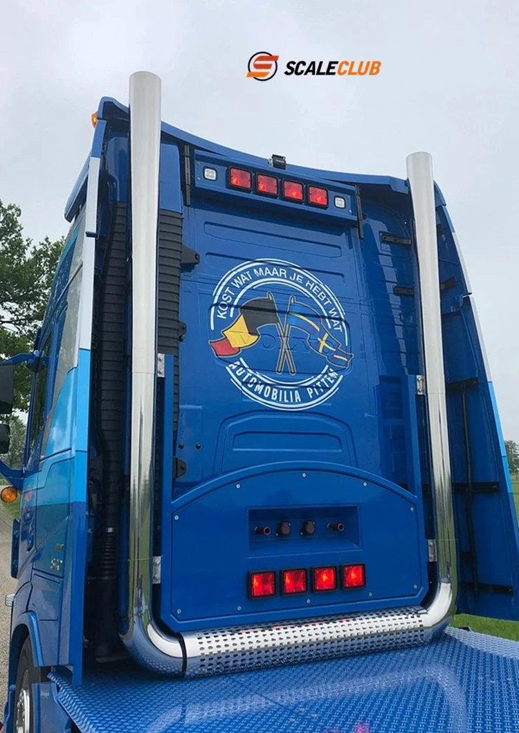 Модель выхлопного дымохода в масштабе для Tamiya RC самосвал SCANIA 770S 56368 VOLVO BENZ Arocs MAN LESU