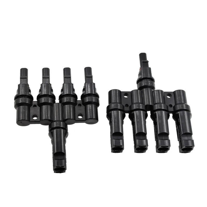 

1 пара, одобренных IP67, от 4 до 1 штекер с женским солнечным фотоэлектрическим разъемом типа T, солнечные 100% PP0, параллельные солнечные комплекты «сделай сам», система T Branch