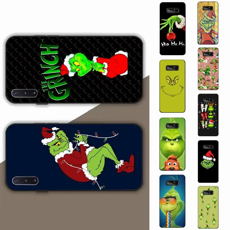 

Christmas green monster Phone Case for Samsung Note 5 7 8 9 10 20 pro plus lite ultra A21 12 72