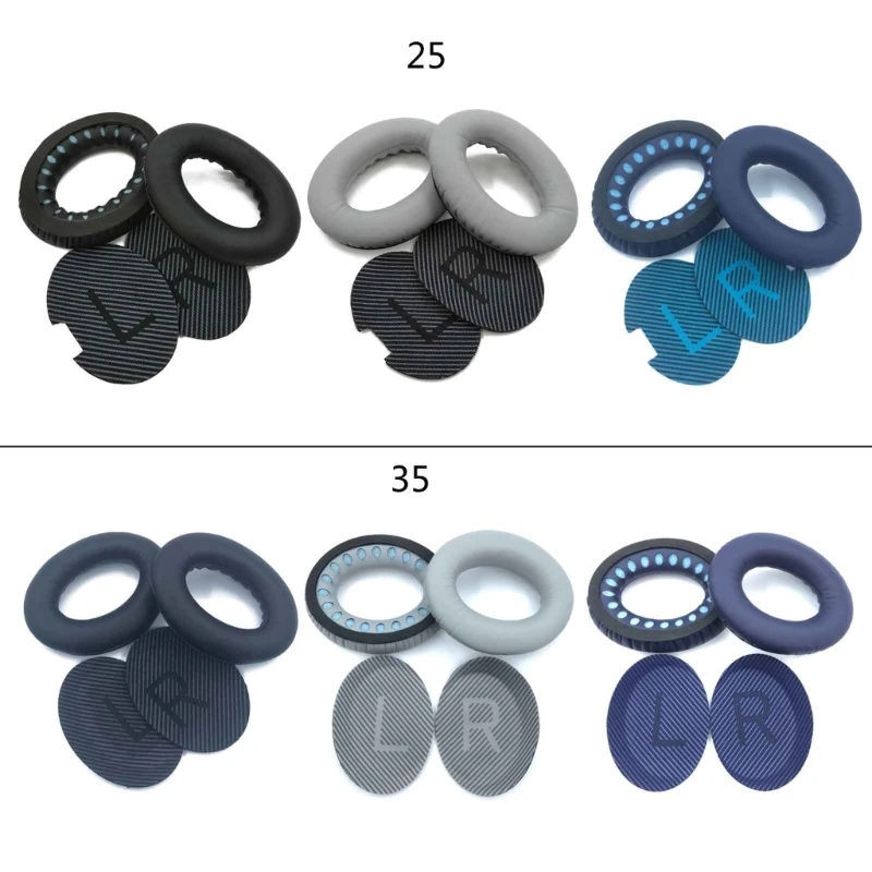 

Earpads Memory-Foam Protein Leather Earpads Cushion Cover Earcap for QC25 QC35
