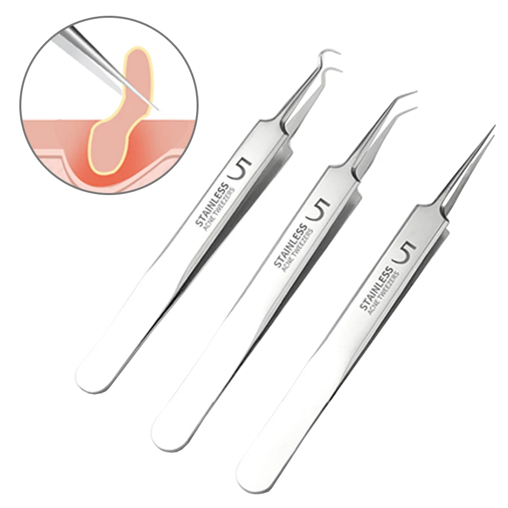 Немецкий Сверхтонкий Пинцет № 5 для чёрных точек клипса специальный инструмент