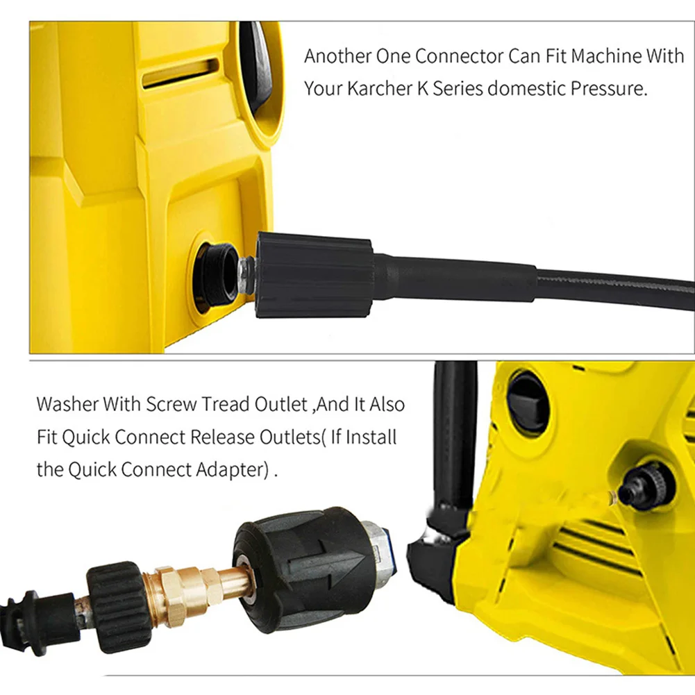 

High Pressure Washer Hose Connector Converter Outlet Adapter M22 For Karcher Series Hose Quick Connector Garden Irrigatio