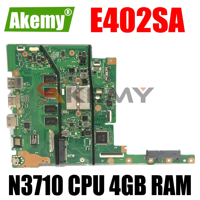 

E502SA 15.6“ N3710 CPU 4GB RAM Mainboard REV2.1 For ASUS E502SA E502S E402SA laptop motherboard 100%Tested Working free shipping