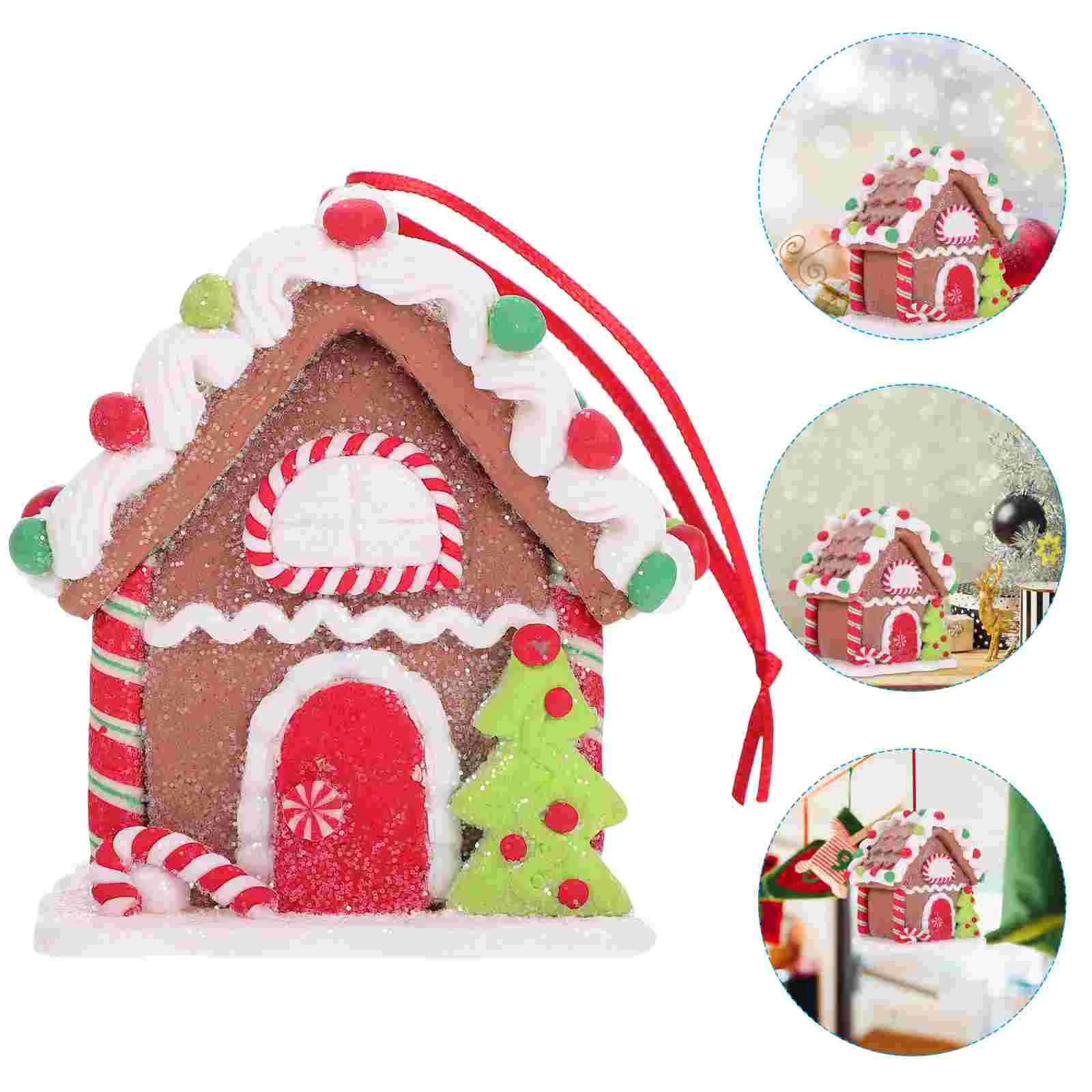 

Christmas Story Wedding Decoration Hanging Ornament Mini House Party Pendant Resin