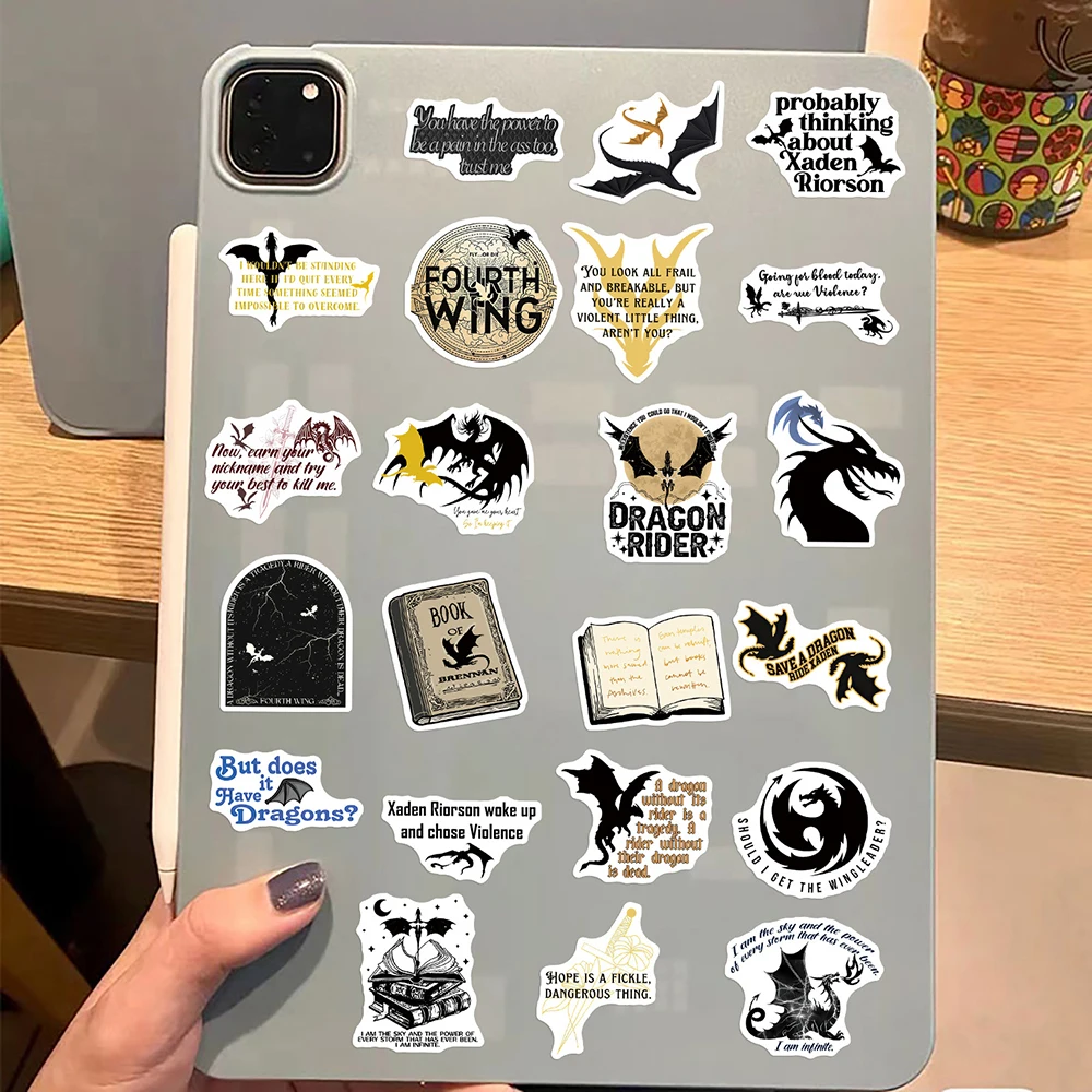 Наклейки с изображением четвертого крыла 10/30/50/100 шт.