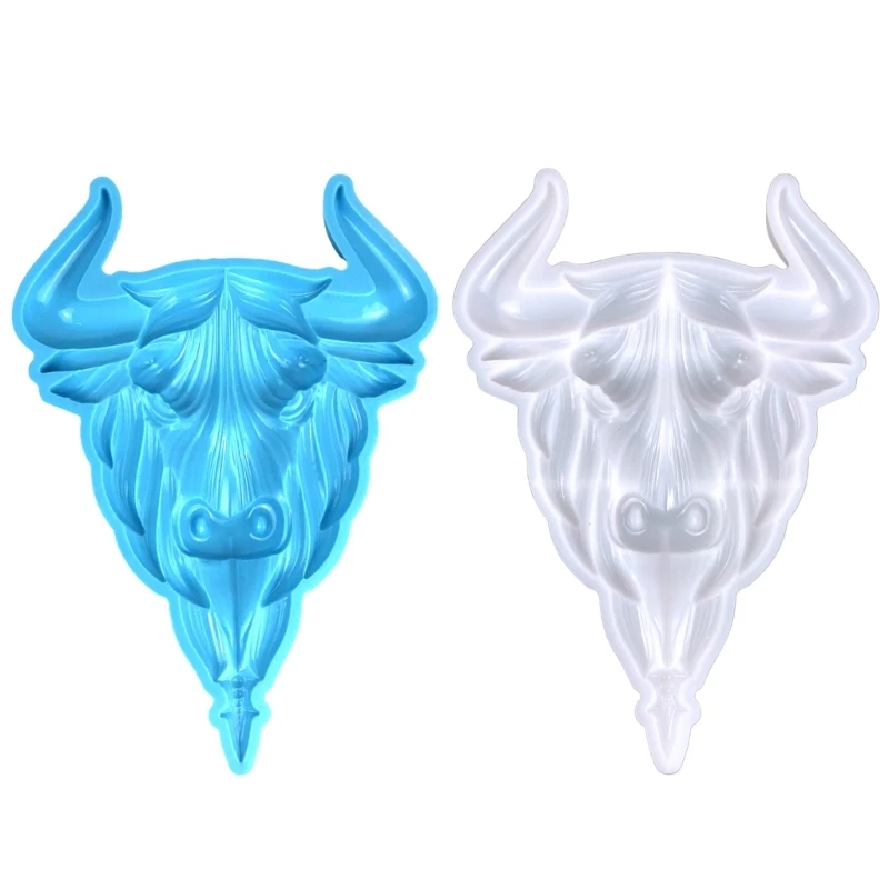 

Silicone Wall-Decor Mold Handmade Cow Head Shape Resin Mold for DIY Pendant