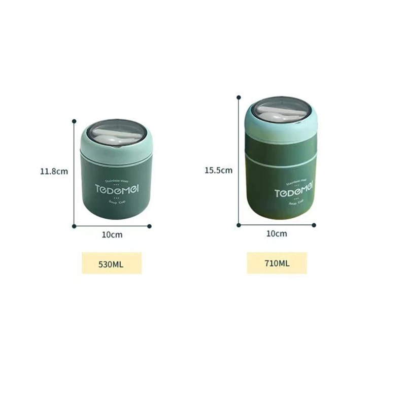 Вакуумная чашка из нержавеющей стали Ланч-бокс для супа подогреватель хранения с