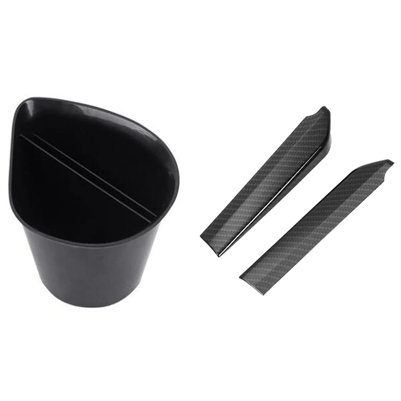 

Car Water Cup Box Storage Box With Car Front Door Window Inner Triple-Cornered A Colum Cover Trim