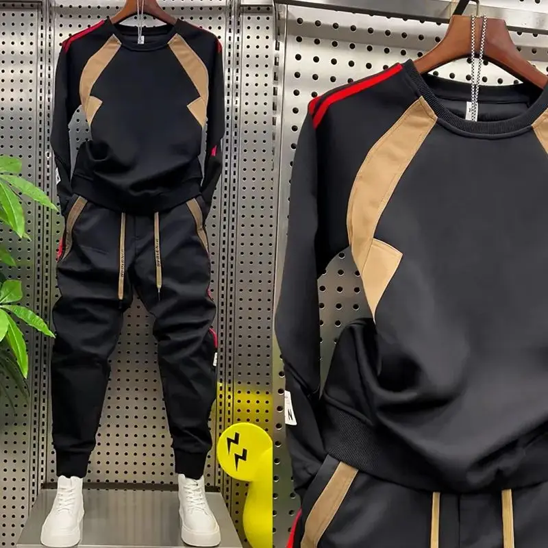 Высококачественный осенний Новый мужской спортивный костюм свободные