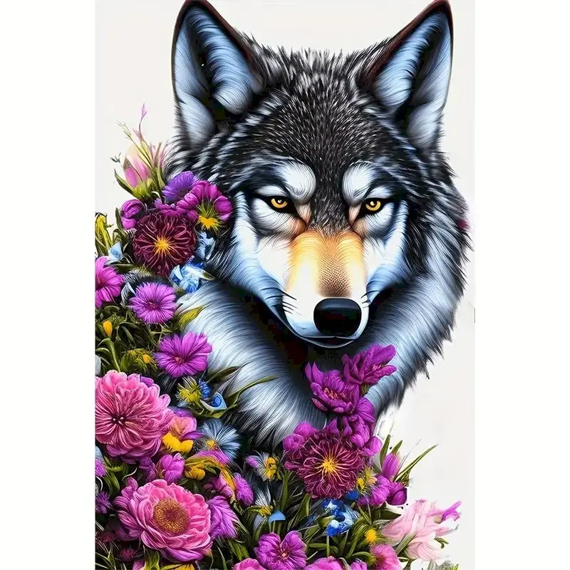 

GATYZTORY Diy Painting By Numbers For Adults Starter Kits Wolf Animals Painting Handicrafts Wall Art Picture Diy Gift Home Decor