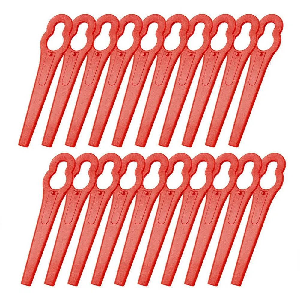 20PCS Strimmer Replacement  Blades Red For Einhell Cordless Grass Trimmer GE-CT 18 Lawnmower Blades Garden Power Tool Accessorie