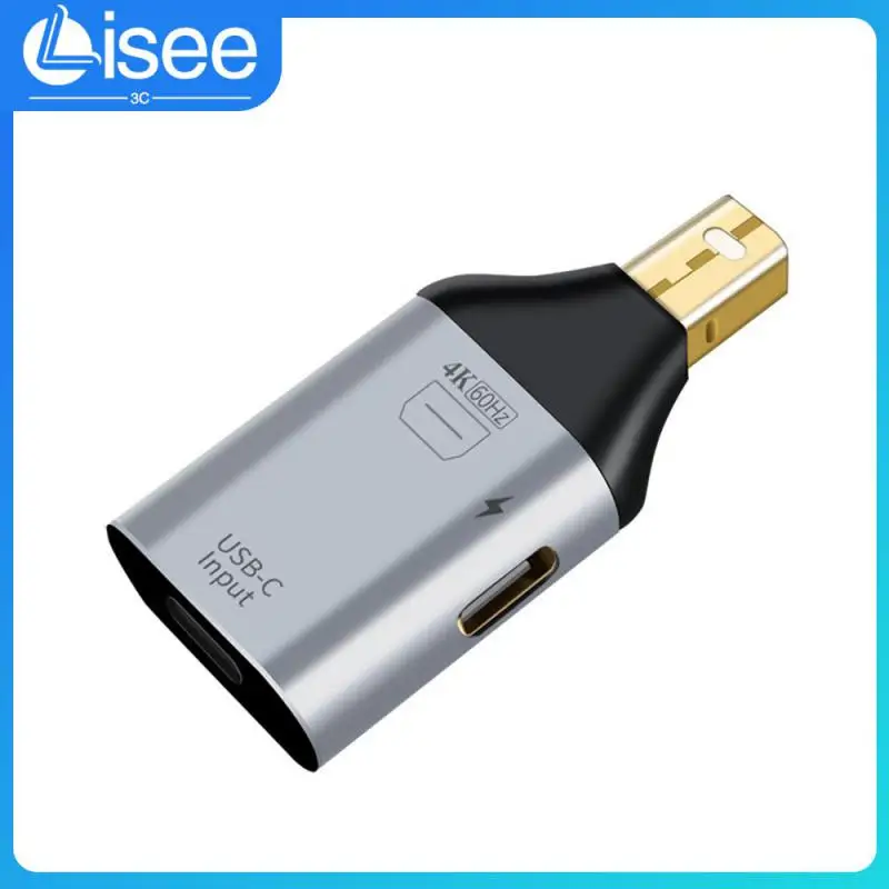 

4k@60hz Converter Header Usb-c Type C To -compatible Adapter Mini Aluminum Alloy Dp Converter For Macbook Samsung S8 S9