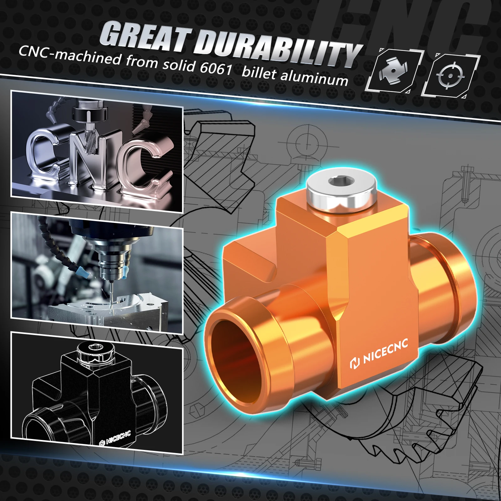 Адаптер датчика температуры для KTM EXC 300 2024 NICECNC XCW 250 XC SX 2023-2024 EXC250 XCW300 SX300 SX250