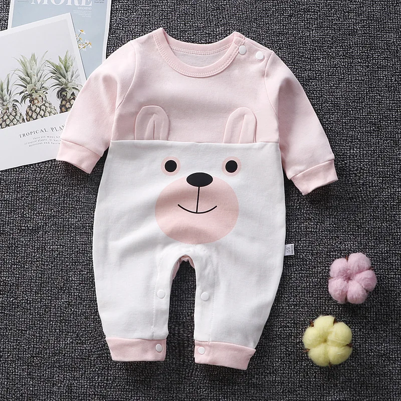 Newborn Clothes Baby Rompers Spring Autumn Jumpsuits 100% Cotton Girl Pijamas Boy Sleepers Infantil Sleepsuits Ropa De Bebe