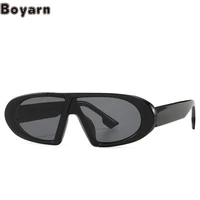 boyarn oculos eyewear oval sunglasses model walk show luxury brand design street photography ins sunglasses