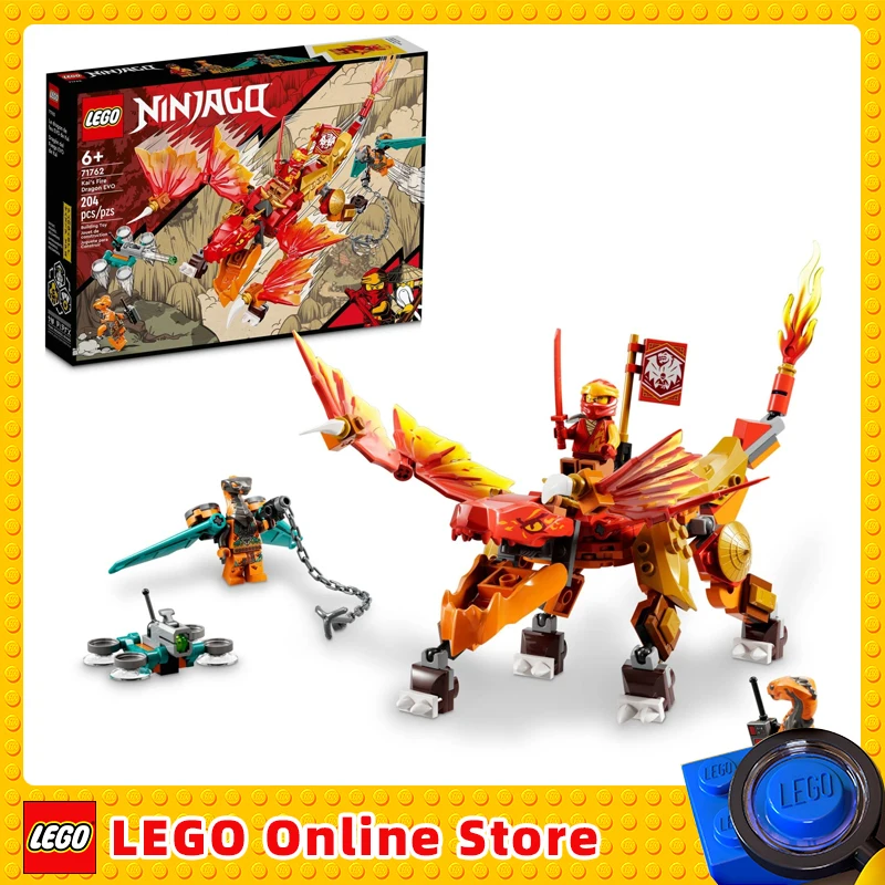 LEGO & Ninjago Kai’s Fire Dragon EVO 71762 Building Toy Set for Kids, Boys, and Girls Ages 6+ (204 Pieces)