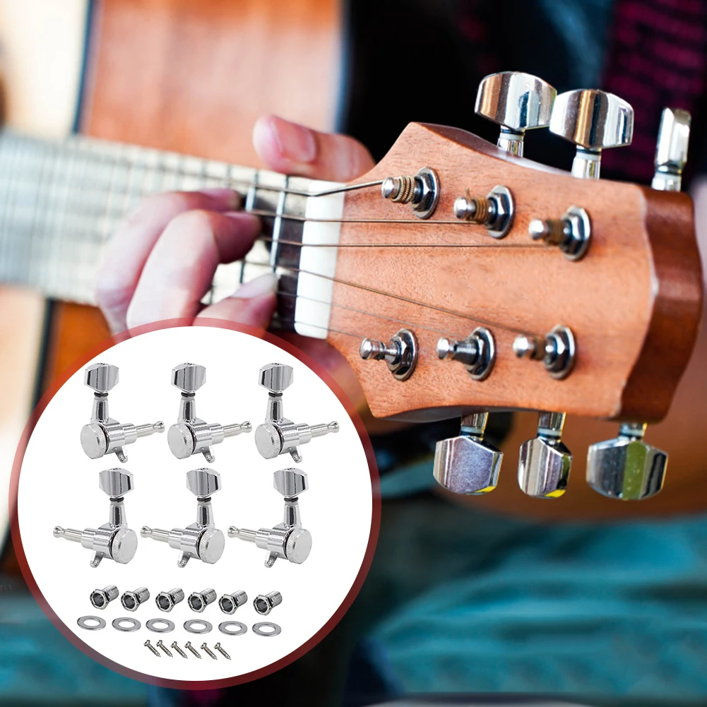 

Electric Guitar 1/18 Locking Tuners Kits for ST TL Guitar String Tuning Pegs Kits Musical Instruments Accessories