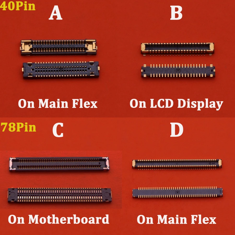 2-10 шт. 40 78 Pin ЖК-дисплей экран гибкий FPC Разъем для Samsung Galaxy A31 A315 A315F A71 5G A716U A716B USB зарядное устройство