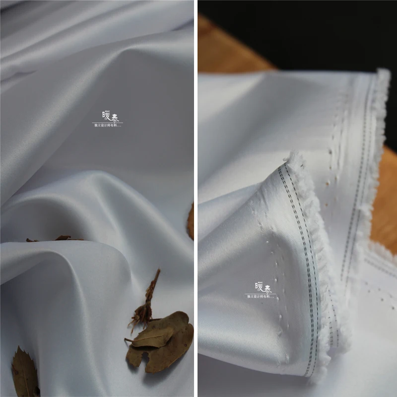 

Атласная ткань, белый шелк, скользящая Подвеска для свадебного платья, подтяжки, оптовая продажа, ткань «сделай сам» Apaprel, сшитый рисовой материал