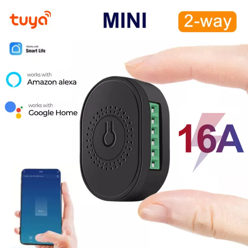 

Умный мини-выключатель Aubess с поддержкой Wi-Fi, 16 А