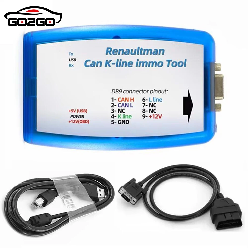 Для Renault Can K-line Immo Tool V4.09 Поддержка CAN/K-line OBD2 Автоматический программатор ECU Read/Write