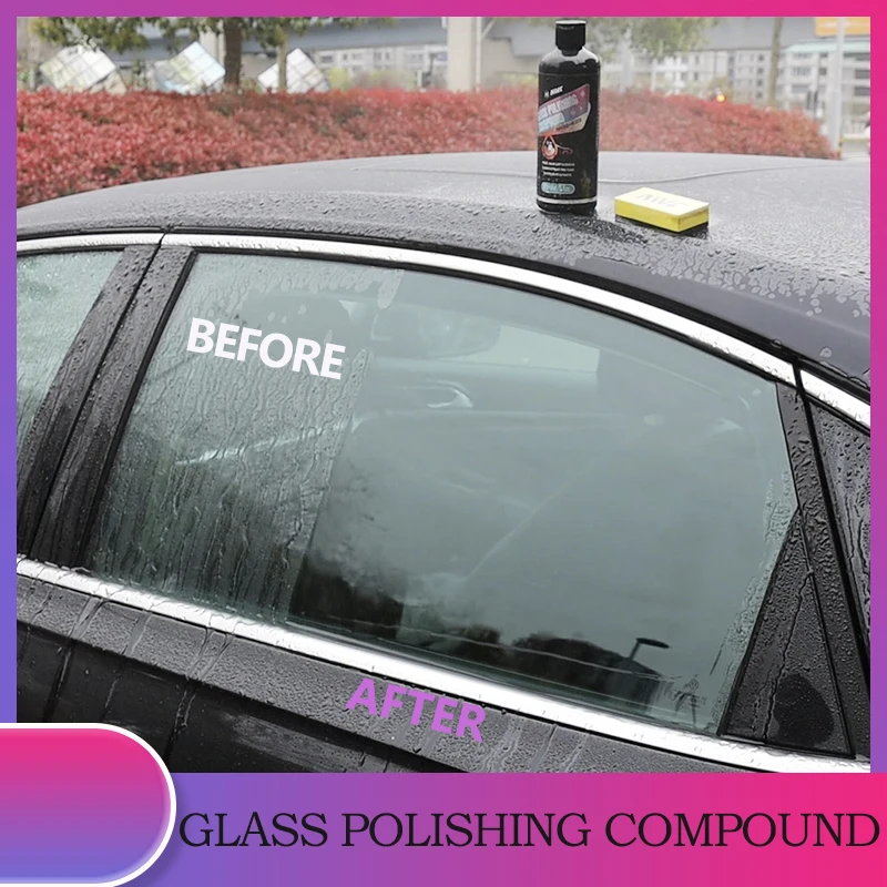 Car Glass Polishing Compound Window Cleaner AIVC Windshield Glass Oil Film Water Stain Remover Paste Anti-rain Car Household