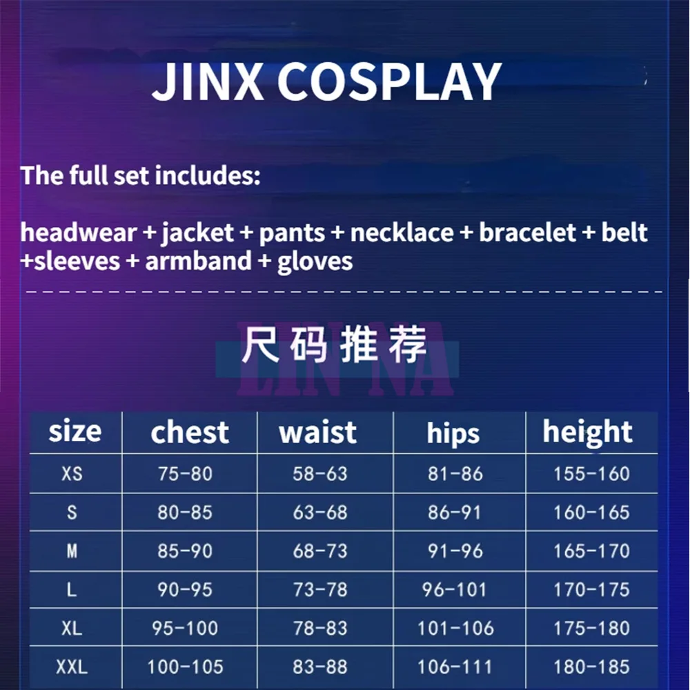 Game LOL Arcane Cosplay Costume Crit Loli Jinx Cosplay Loose Cannon Cosplay Anime Outfit Shoes Wig Sexy Women Carnival Costume images - 6