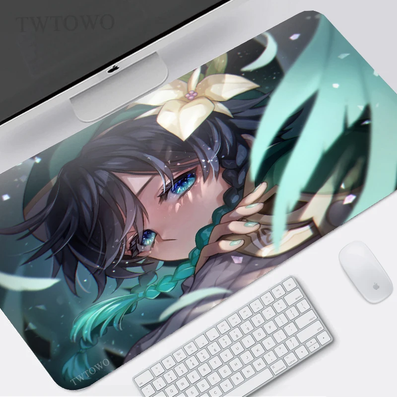 

Genshin Impact Mouse Pad Gaming XL Custom Mousepad XXL MousePads Natural Rubber Office Anti Slip Computer Mice Pad Table Mat