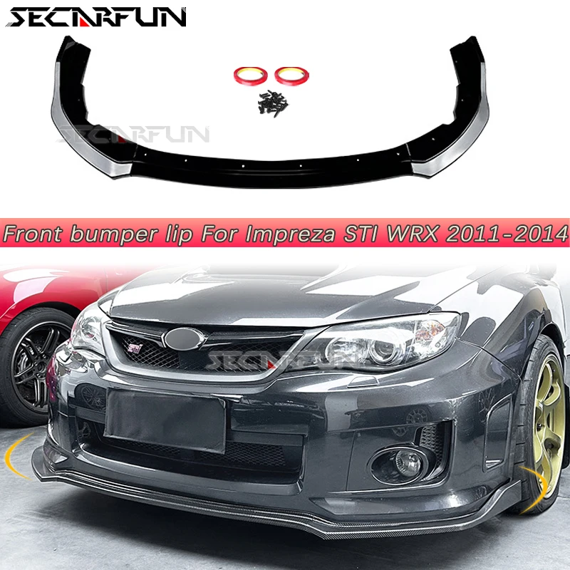 Для Subaru Impreza STI WRX передний бампер нижний тюнинг спойлер комплект губ из