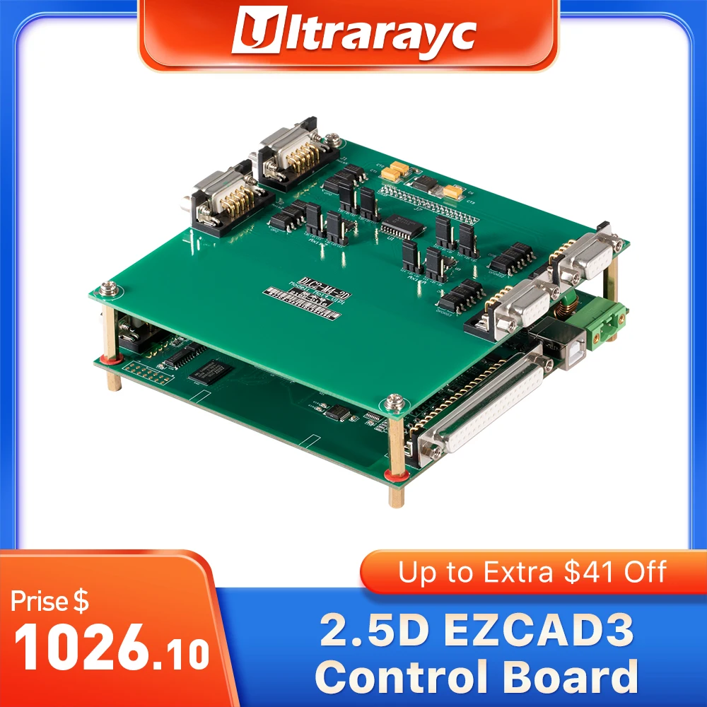 Ultrarayc JCZ DLC2-M4-2D Control Board Four Axis Standard Board With 2.5D Deep Length Engrave Function EZCAD3 for Mark Machine