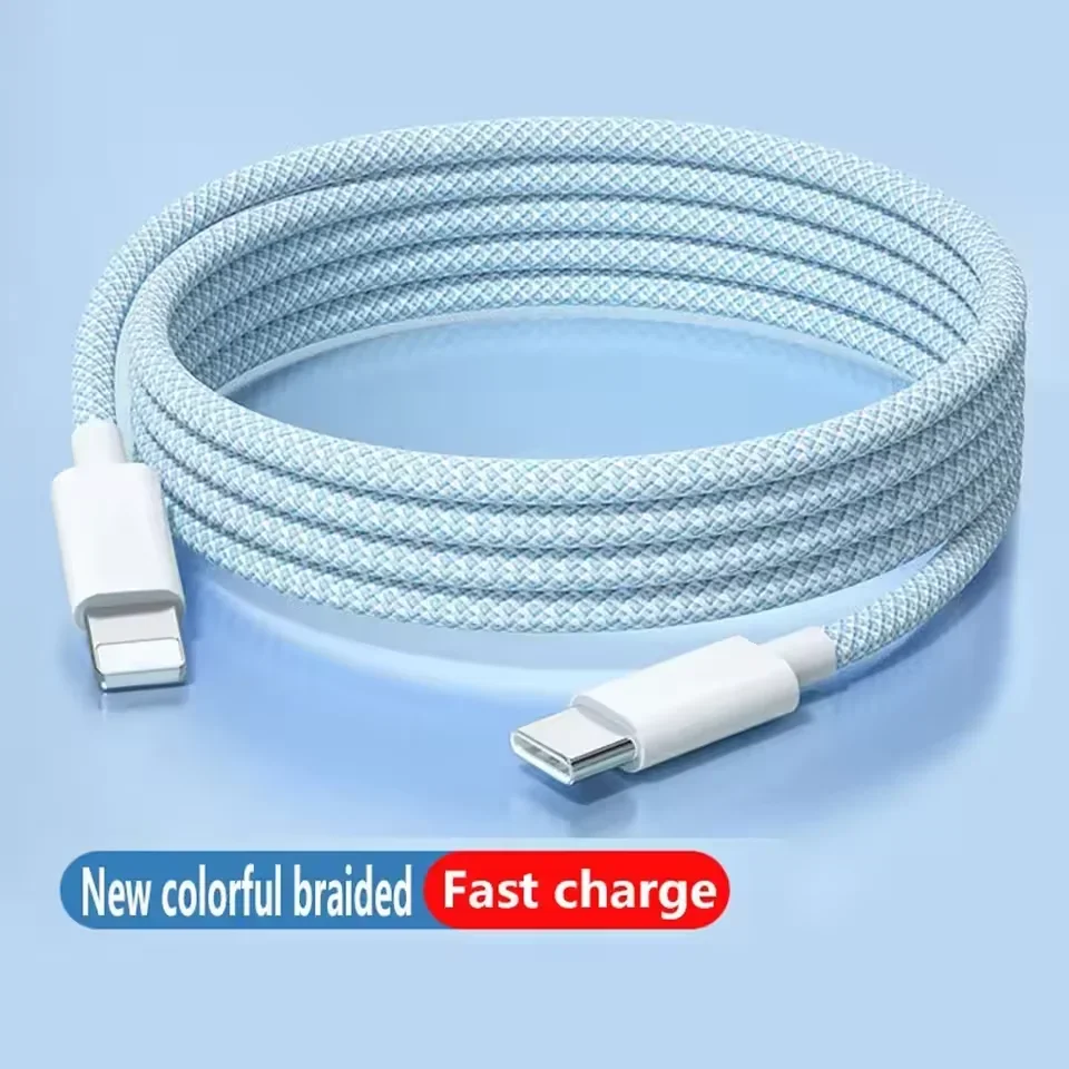 Фото Зарядный кабель PD 20 Вт USB-C для iPhone 14 13 12 11 Pro Max Xs 8 Plus, кабель для быстрой зарядки iPad 3A ‌ Кабель Lightning для передачи данных для iPhone №3