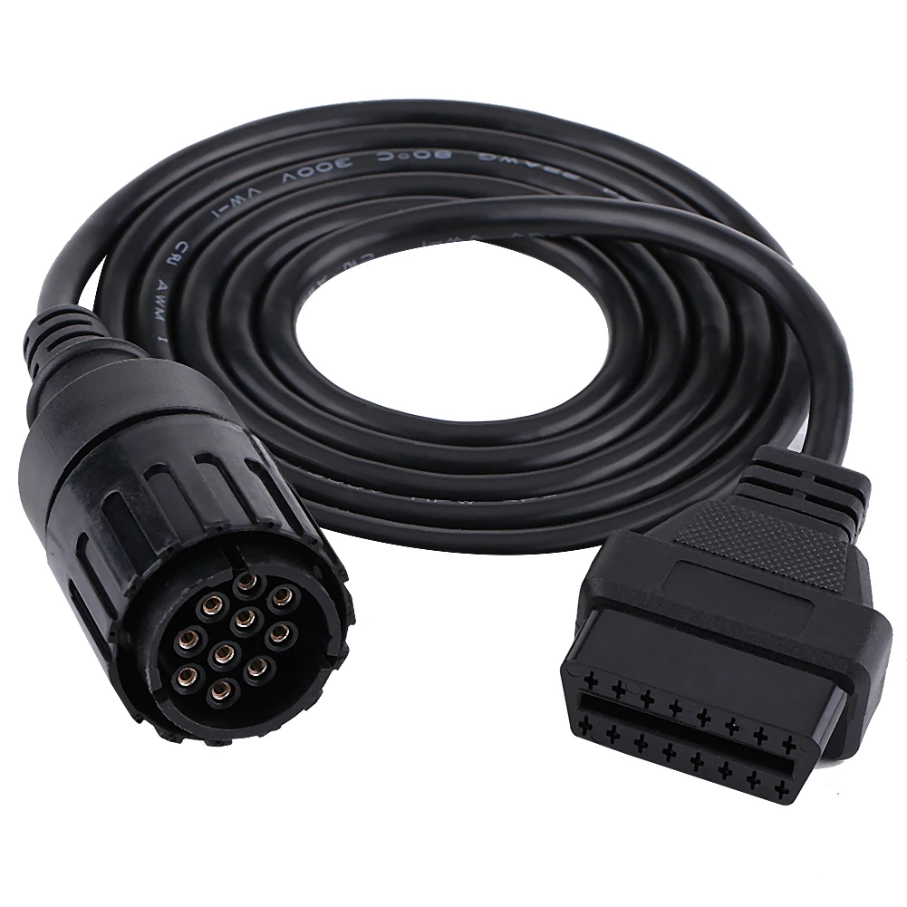 

10 Pin to 16 Pin OBD2 Adapter Connector Diagnostic Cable for BMW ICOM-D Motorcycle Motorbike Adapter Cable Adapter Cable