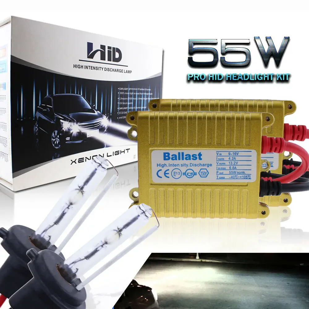 

55W H7 Hid Headlight Low Beam Bulbs Kit For Audi Bmw Mercedez-Benz 5000K 2Pc