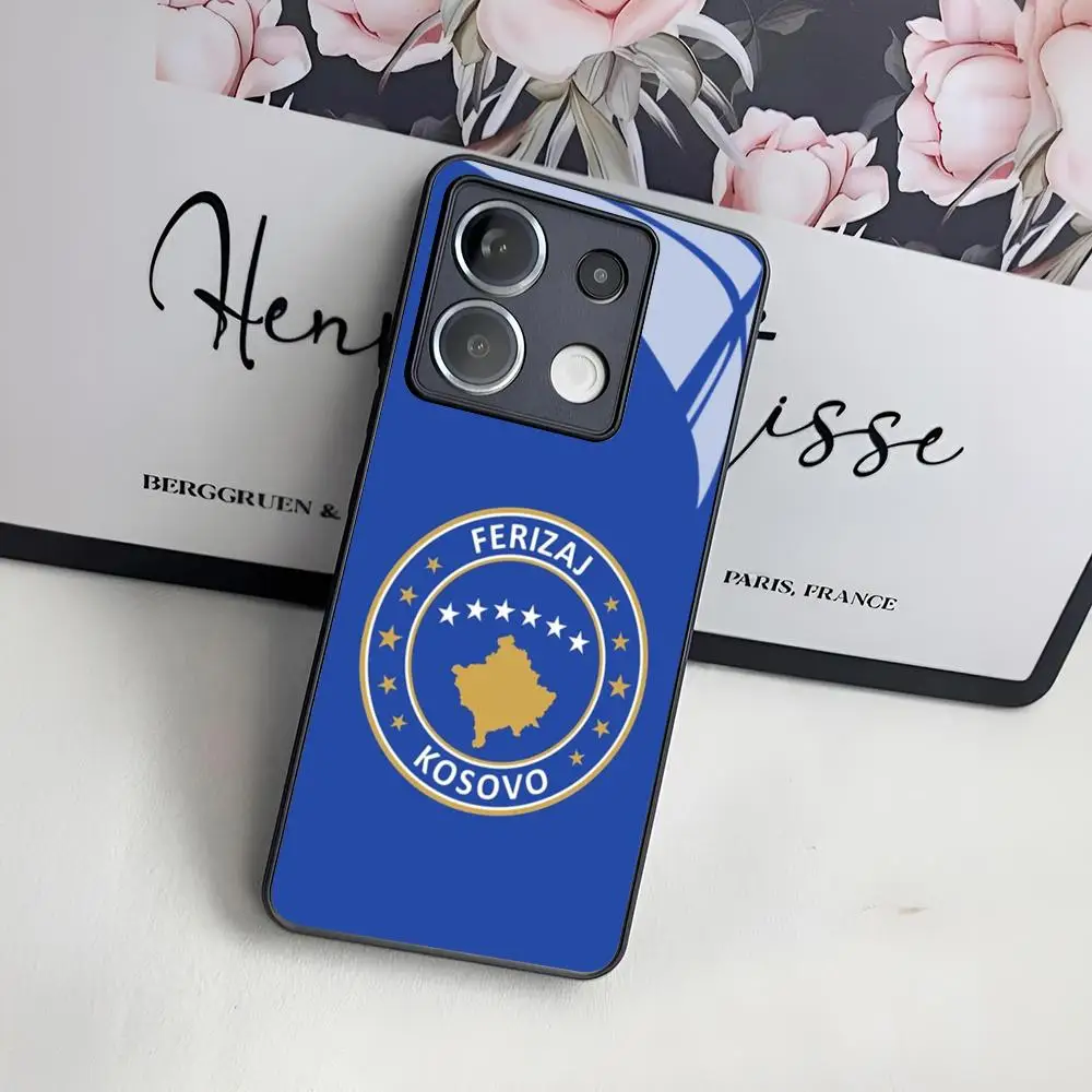 Чехол для телефона с флагом и паспортом Косово Xiaomi 14 13 12 11 13t 12t 11t POCO M6 M5 X6 X5 F6 F5 Ultra Pro
