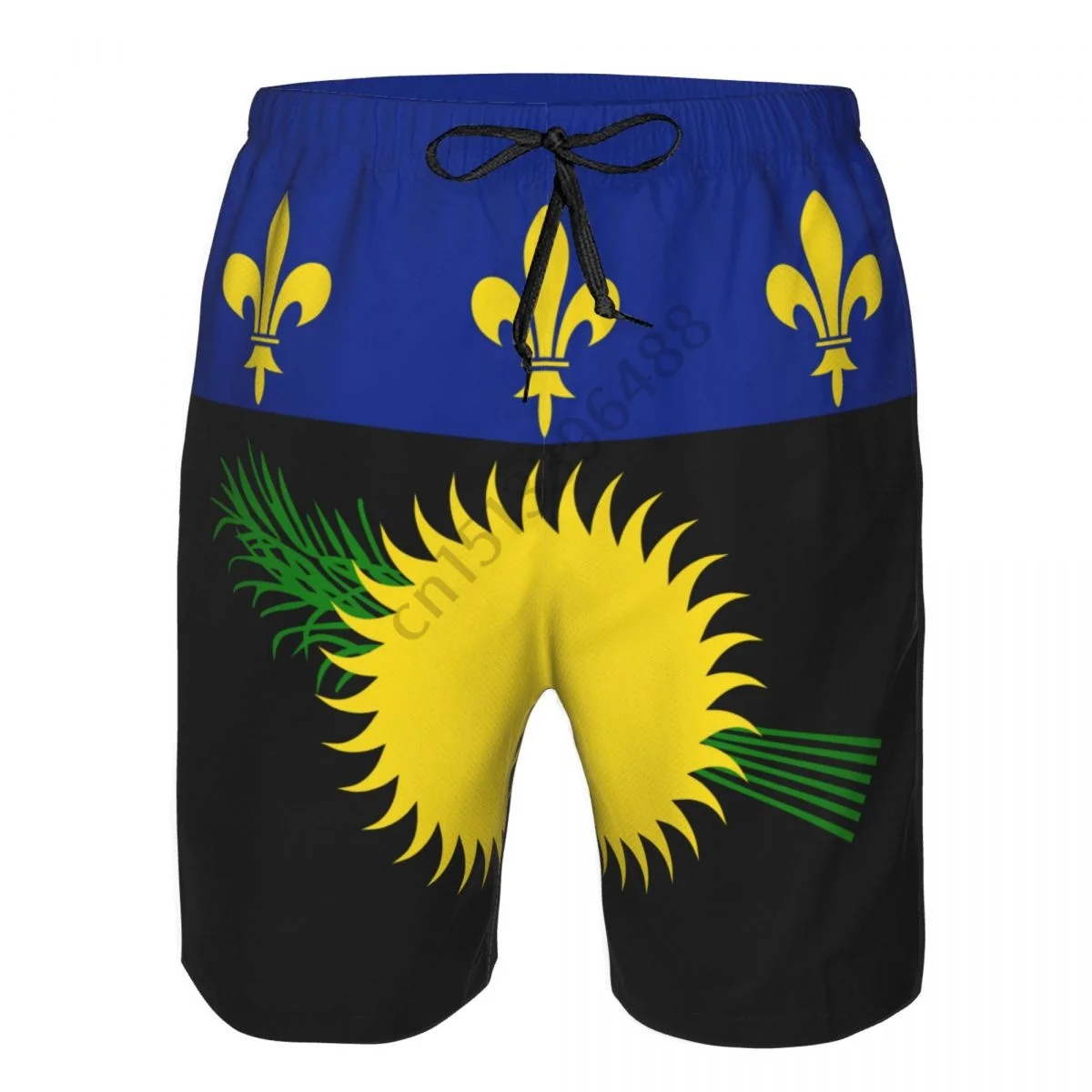 Винтажные мужские плавки с флагом Гваделупы быстросохнущие пляжные шорты