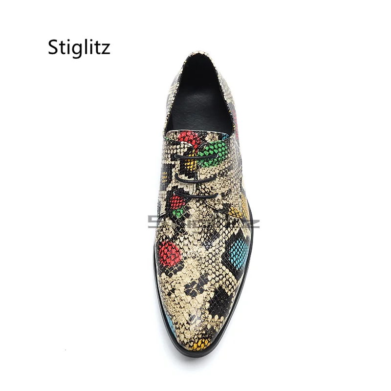 Кожаные туфли с принтом аллигатора для мужчин деловые модельные мужская обувь в