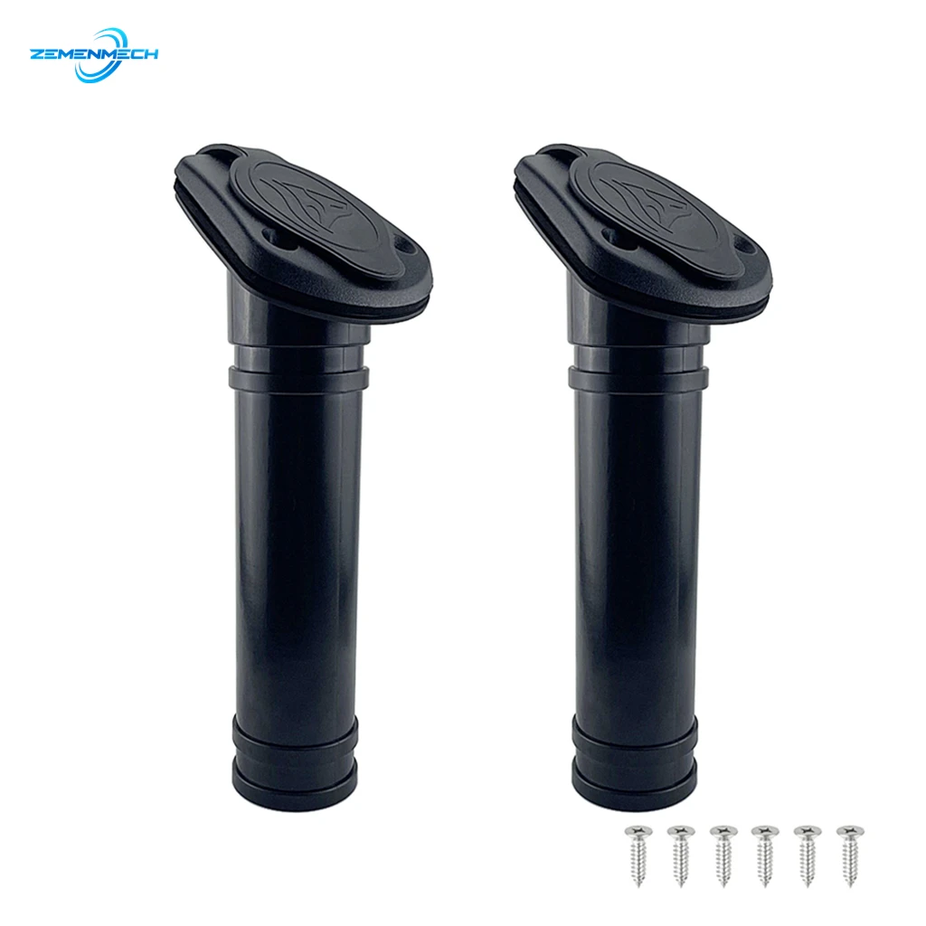 

2PCS Stand For Fishing Rod Holder Nylon Flush Mount Kayak Boat Bracket Rack With Cap Gasket Cover Canoe Marine Boat Accessories