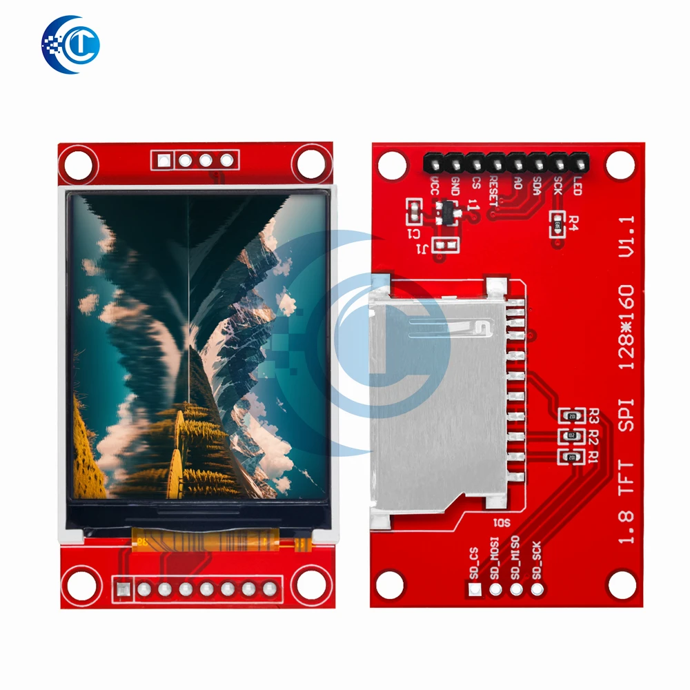 1,8-дюймовый TFT-ЖК ST7735ST7735S: разрешение 128 × 160 с интерфейсом SPI (4 контакта ввода-вывода) — 16-битная RGB для совместимости Arduino (art.: 3920cfee8fa38) - 3920cfee8fa38
