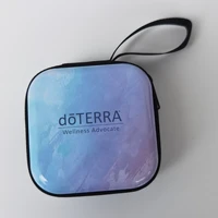 tinplate essential oil case for doterra sample travle bag cosmetic bags cases essential oil storage case zipper organizer bag