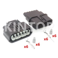1 set 6 pins 6189 1012 6188 0658 automotive led driver plug auto waterproof connector car headlight wire harness socket
