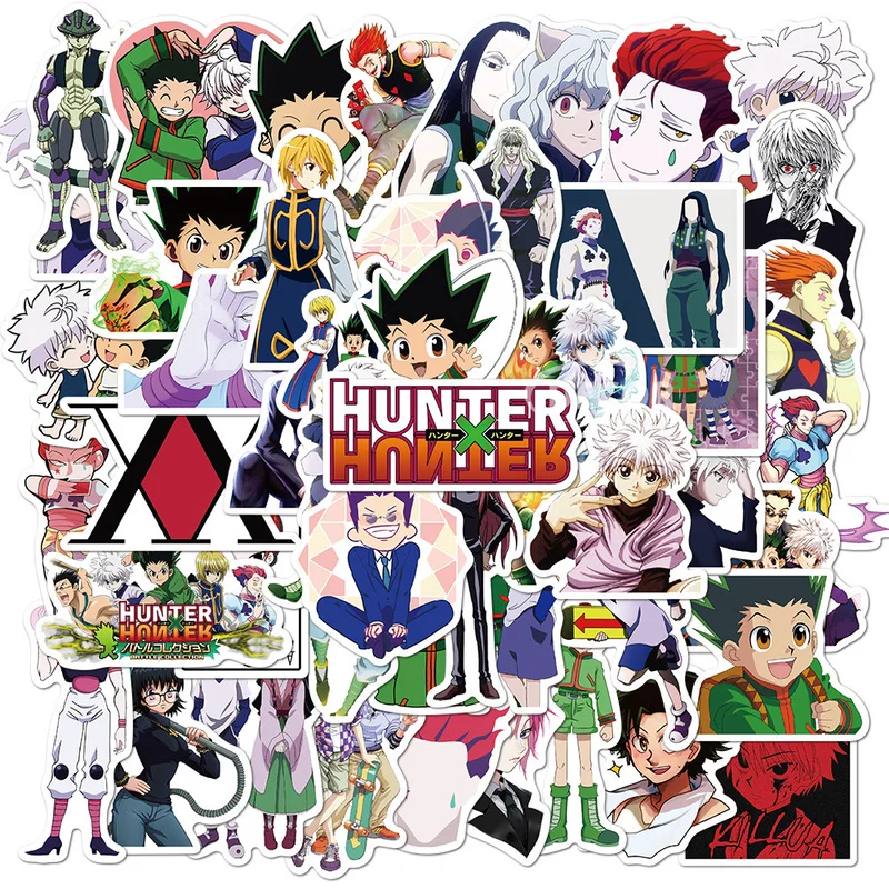 

5/20/50pcs Anime Hunter X Hunter My Hero Academia Graffiti Sticker Bicycle Skateboard Computer Waterproof Decal Toys Diary Decor