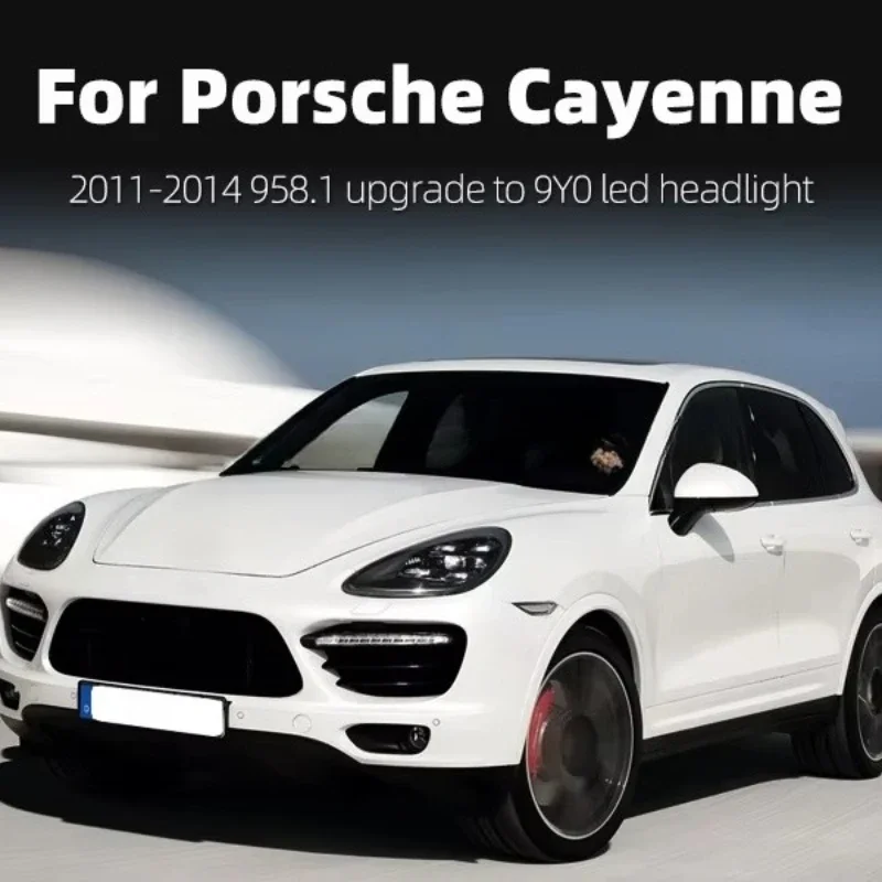 Комплект из 2 фар LXBY для Porsche Cayenne 2011-2014: Обновленные светодиодные матричные передние фары, автомобильные аксессуары (art.: 3920dbcd76586) - 3920dbcd76586