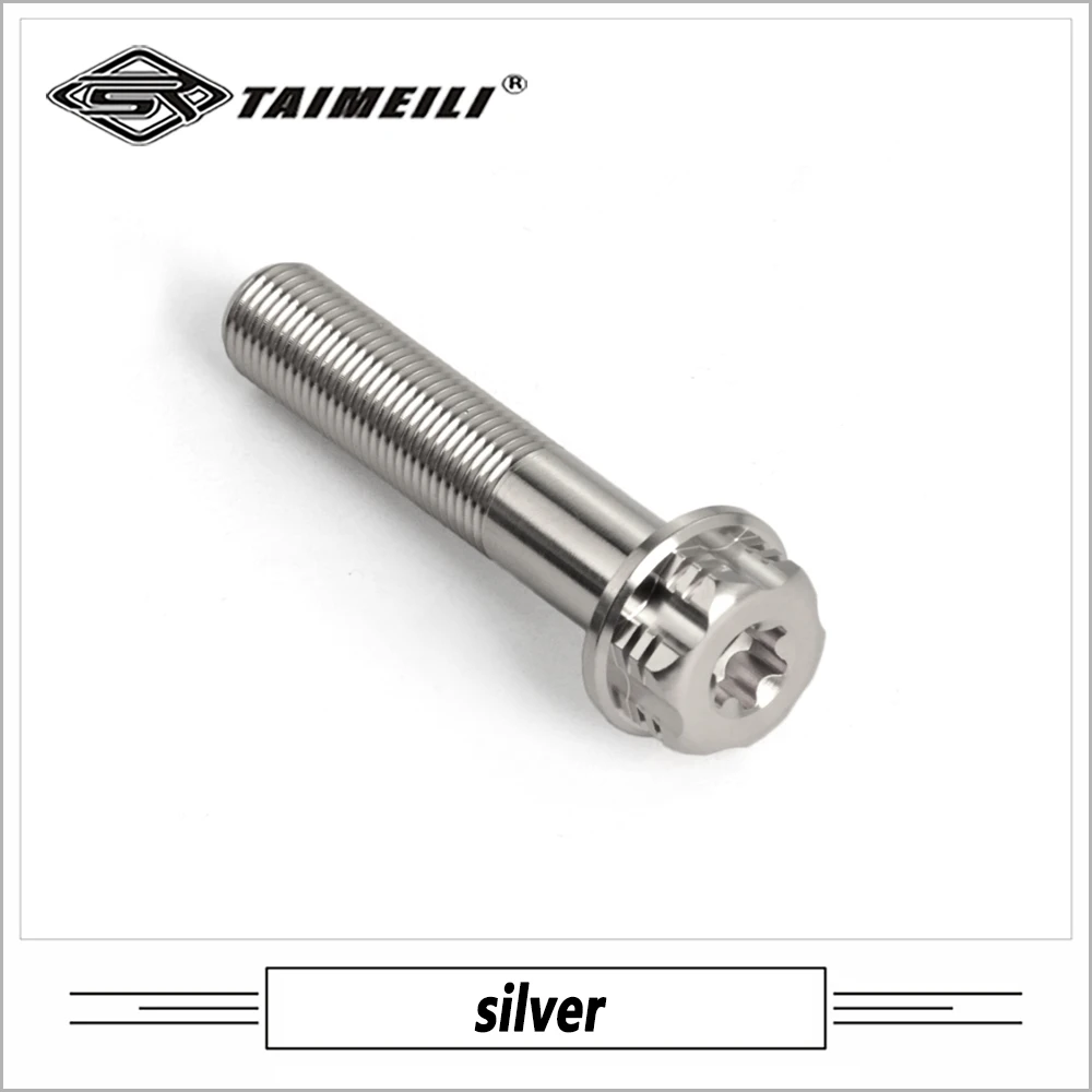 TAIMEILI 1 шт. винт из титанового сплава M12 × 25/30/40/60/120 ММП 1.25/p1.5 винты для ремонта и модификации мотоциклов